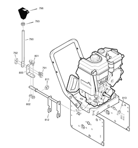 Shift Yoke Diagram and Parts List for 1695444-LP1695444-726E 2008 Briggs and Stratton Snow Blower